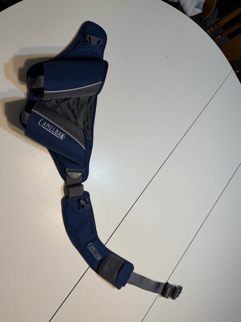 CamelBak hydration waist pack blue and gray